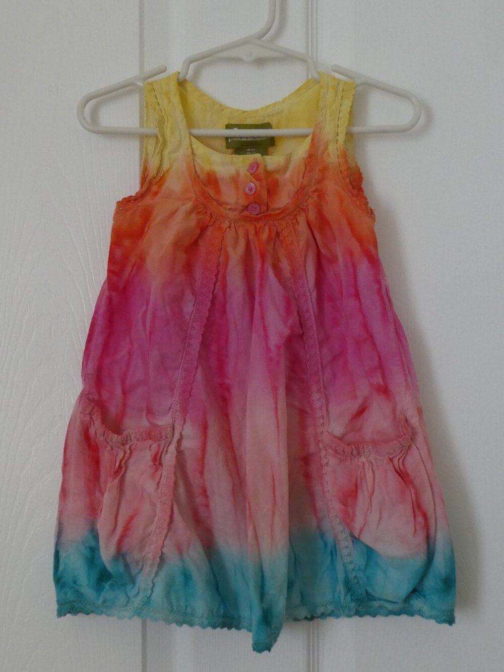 Pandemonium Tie Dye Sleeveless Dress 100% Cotton Girls Size 2T